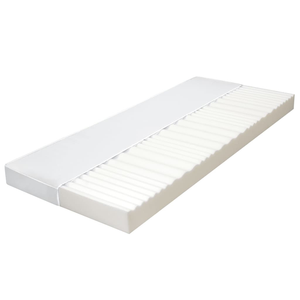 Matelas 140 x 200 cm 7 zones Mousse PU 10 cm H2 H3 Matelas vidaXL