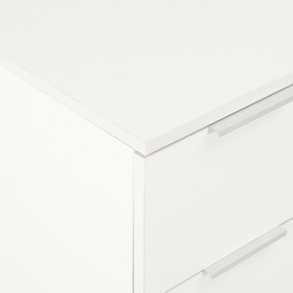 Buffet Blanc brillant 60x35x80 cm Bois d'ingénierie - XIOS