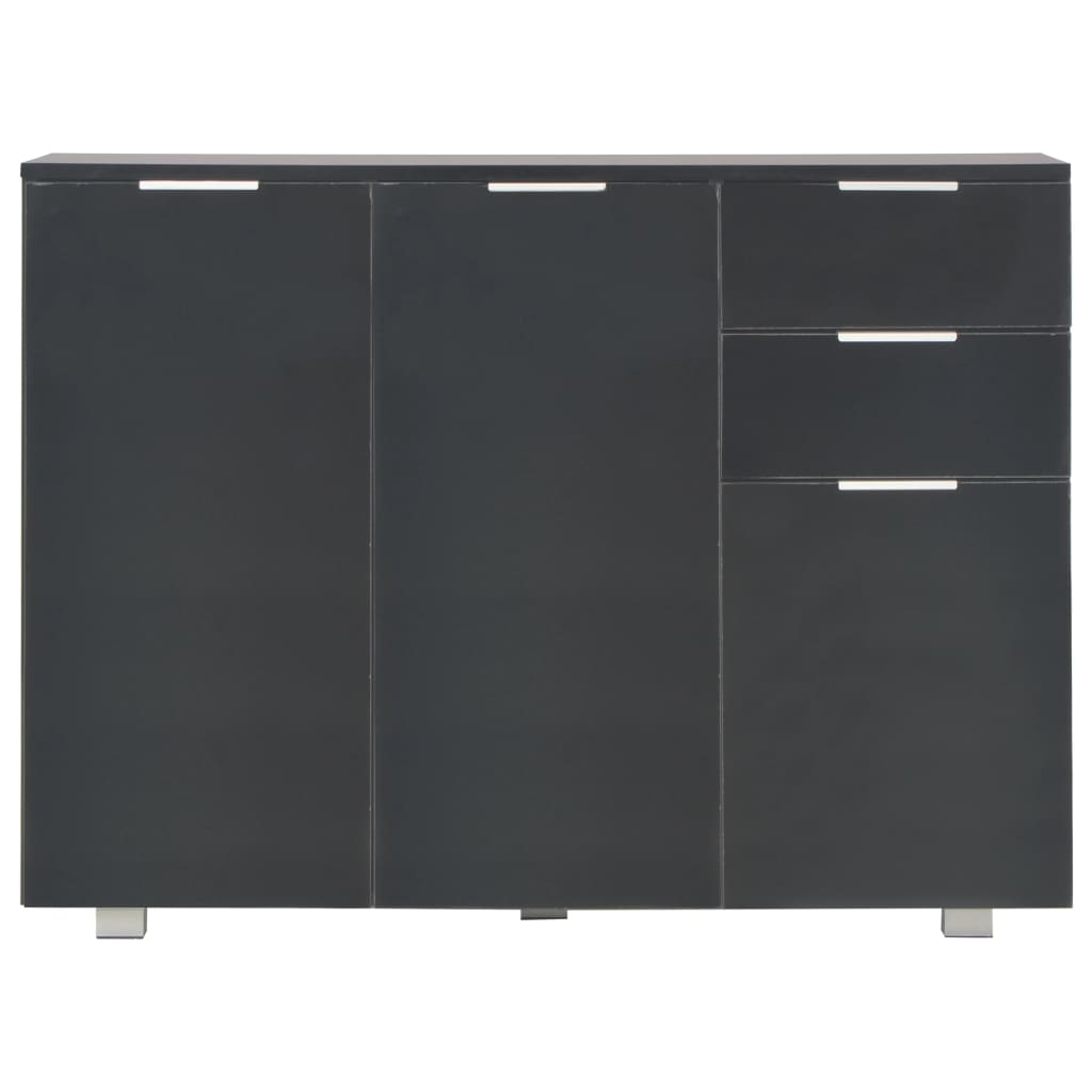 Buffet Noir brillant 107x35x80,5 cm - XIOS
