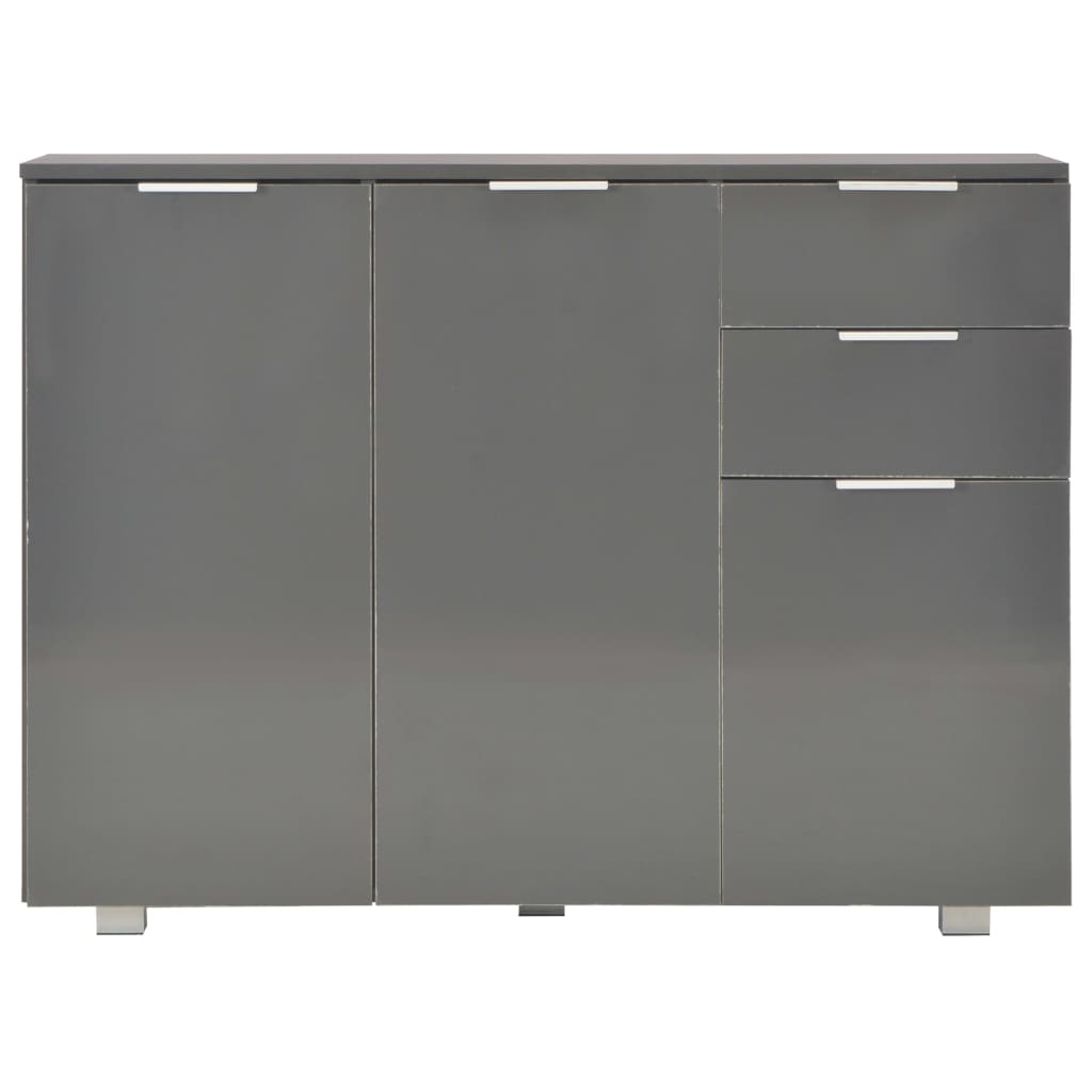 Buffet Gris brillant 107x35x80,5 cm - XIOS