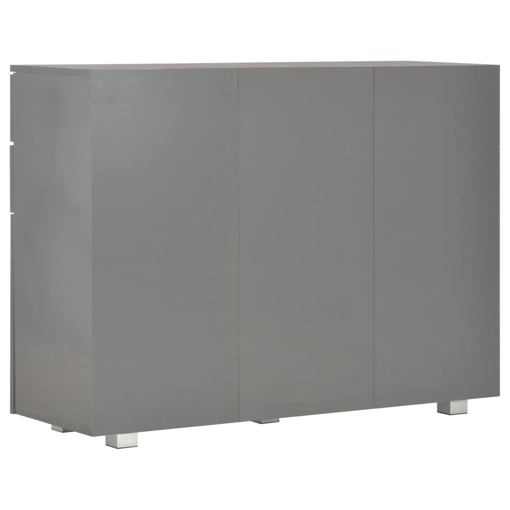 Buffet Gris brillant 107x35x80,5 cm - XIOS