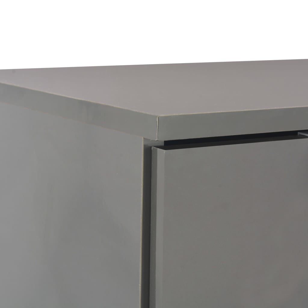 Buffet Gris brillant 107x35x80,5 cm - XIOS
