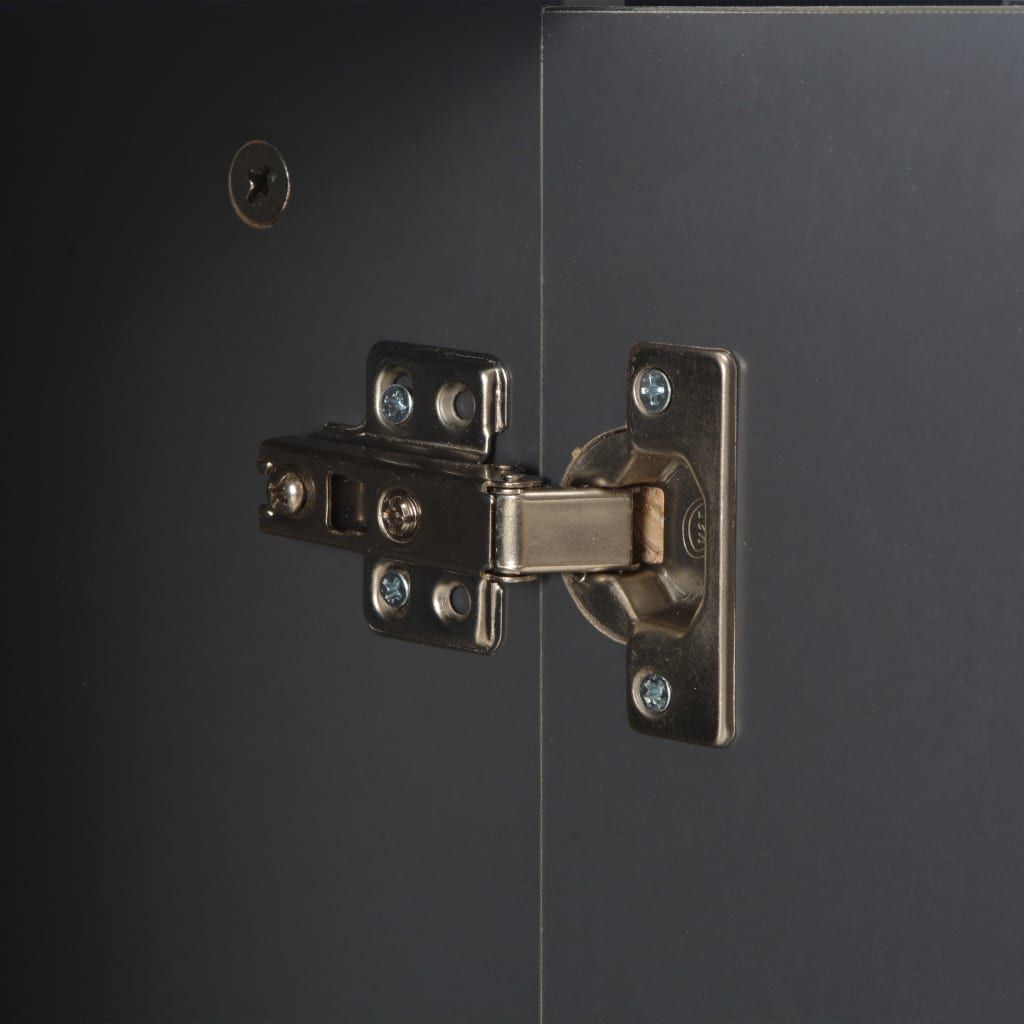 Buffet Gris brillant 107x35x80,5 cm - XIOS