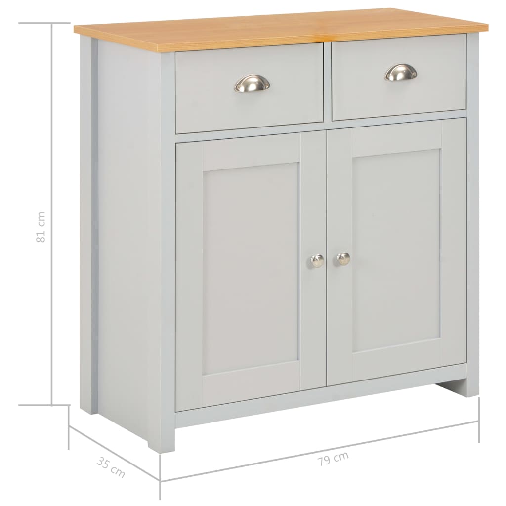 Buffet Gris 79x35x81 cm - XIOS