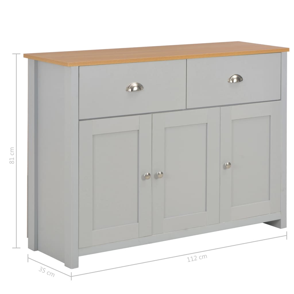 Buffet Gris 112x35x81 cm Buffets & bahuts vidaXL