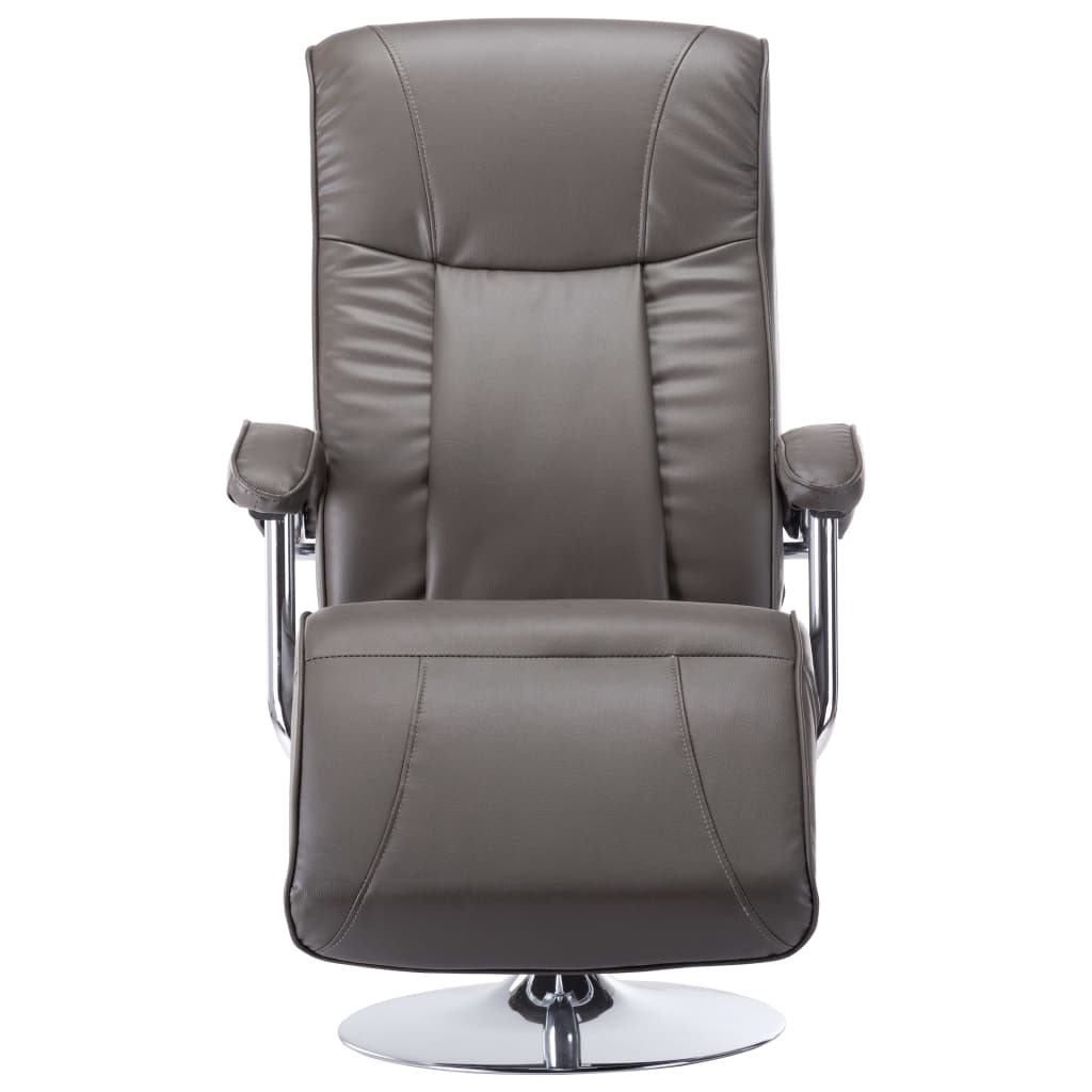 Fauteuil TV gris similicuir - XIOS