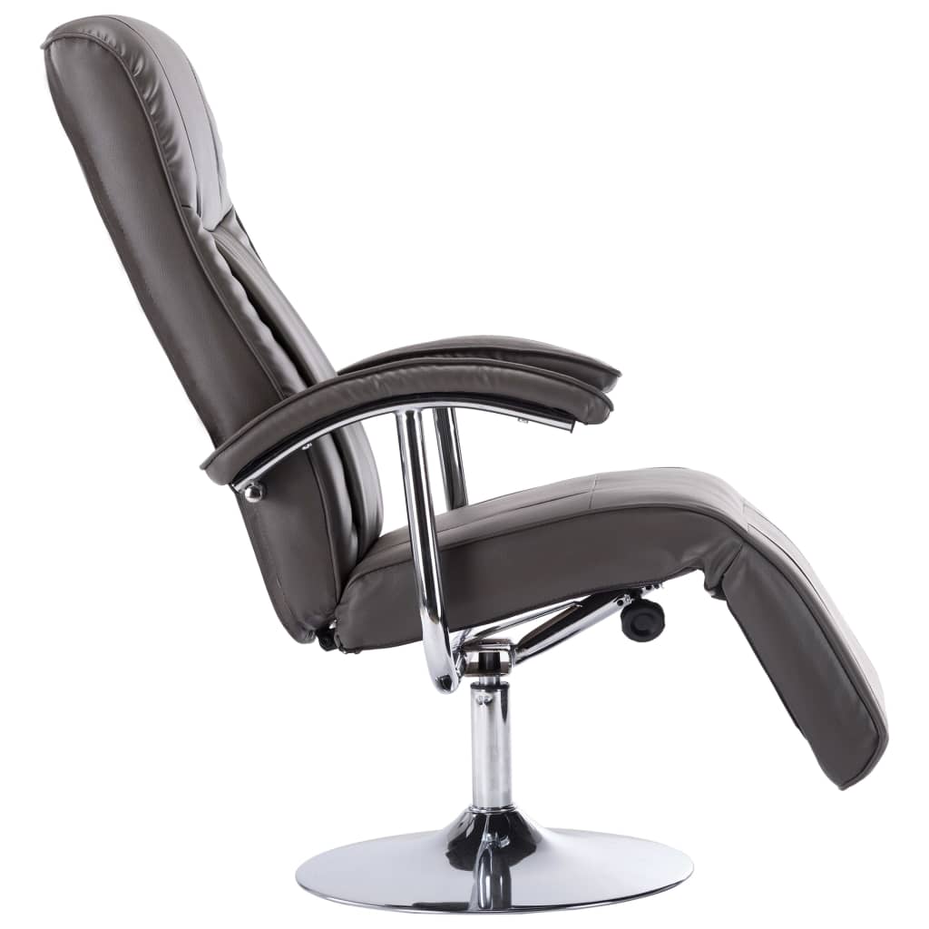 Fauteuil TV gris similicuir - XIOS