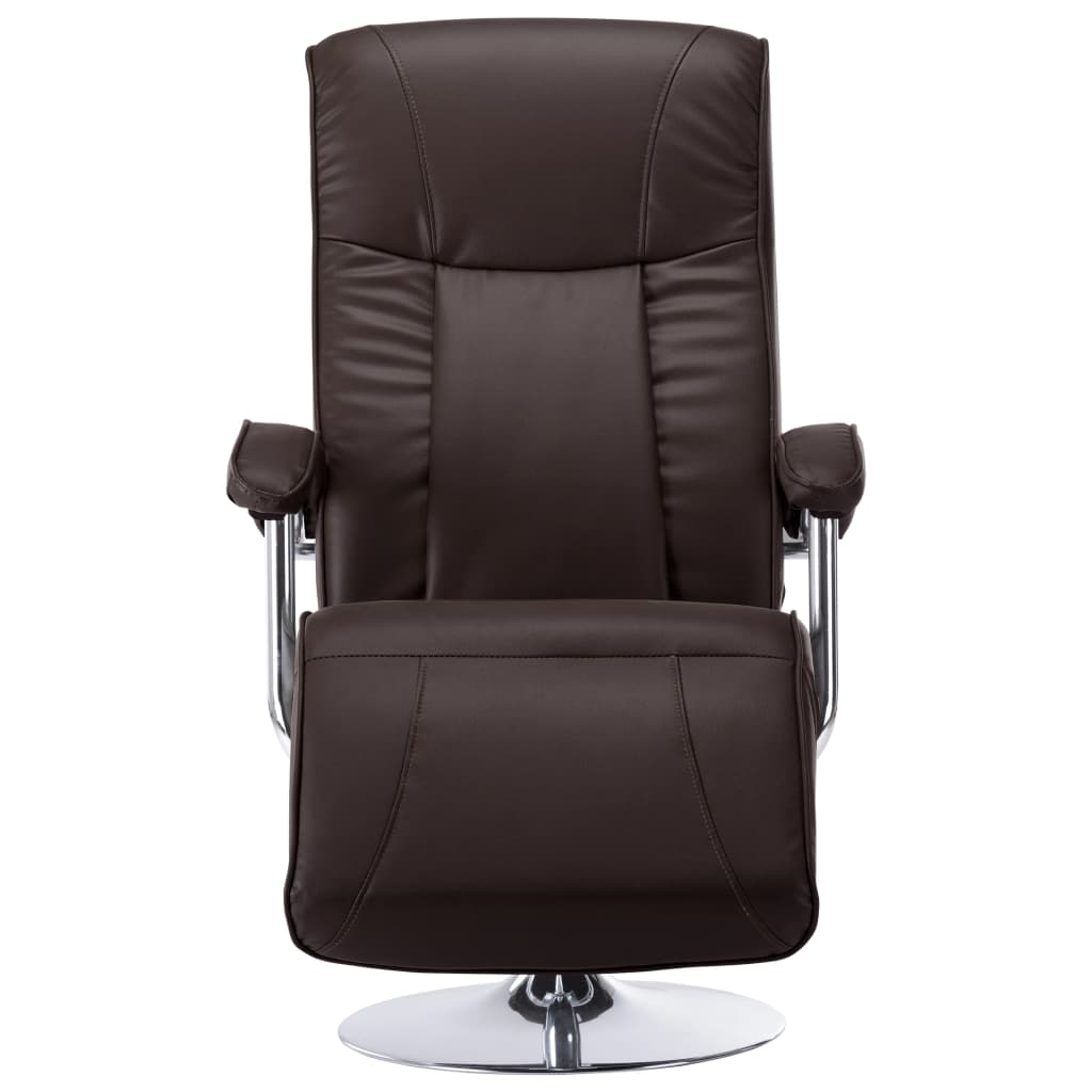Fauteuil TV marron similicuir - XIOS