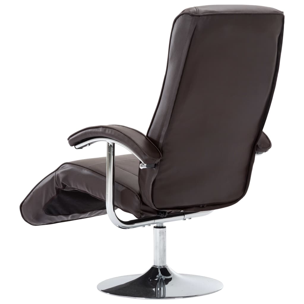 Fauteuil TV marron similicuir - XIOS