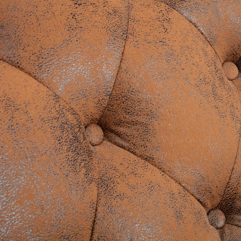 Chaise longue Marron Similicuir daim - XIOS