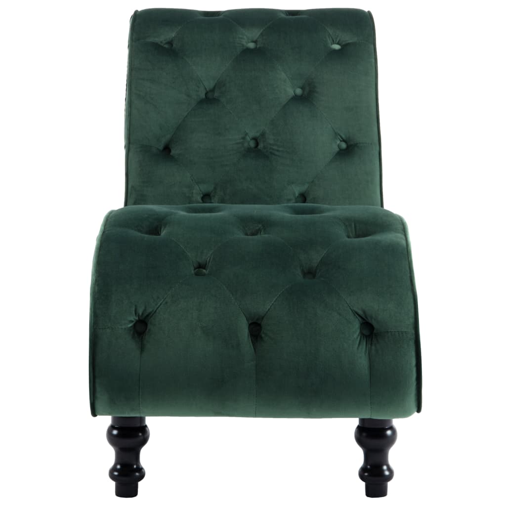 Chaise longue Velours Vert - XIOS