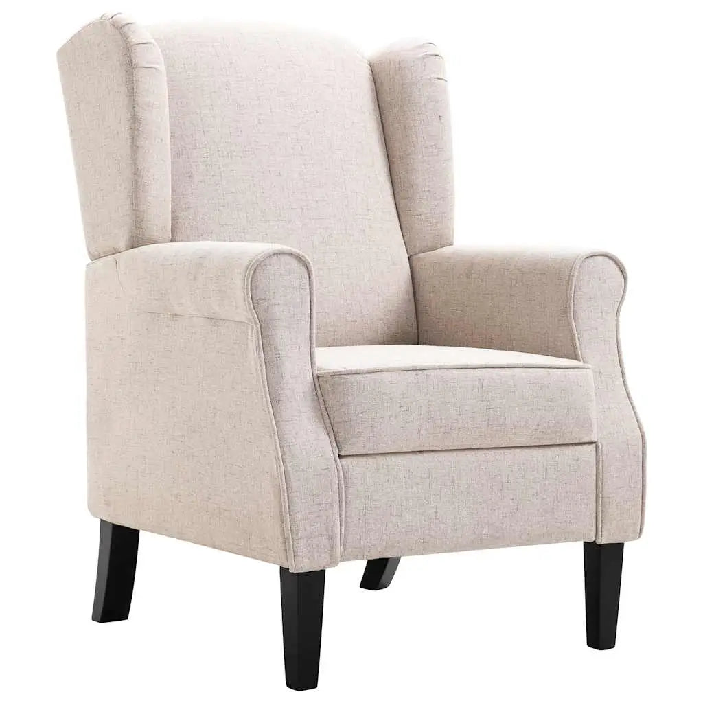 Fauteuil beige tissu - XIOS