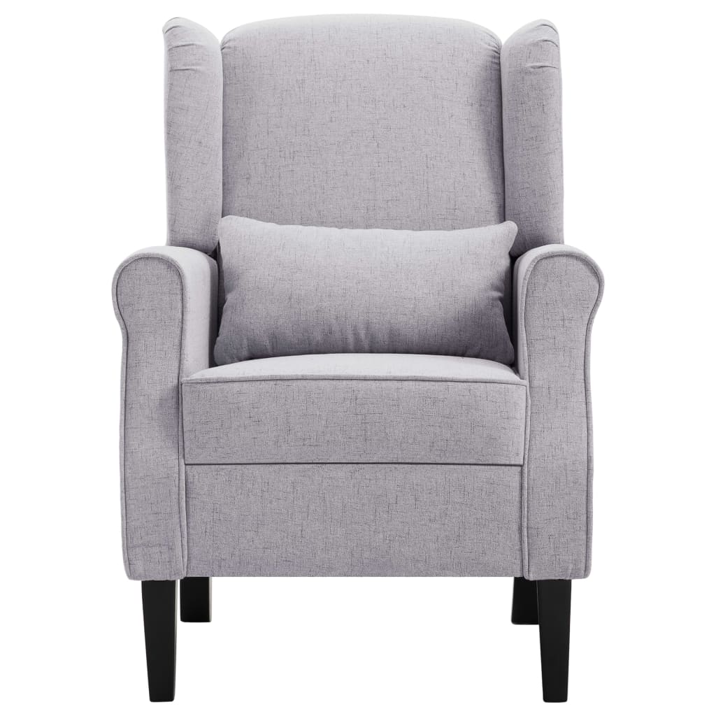 Fauteuil gris clair tissu - XIOS