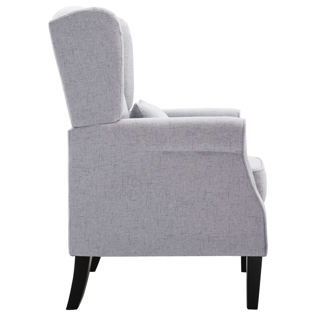 Fauteuil gris clair tissu - XIOS