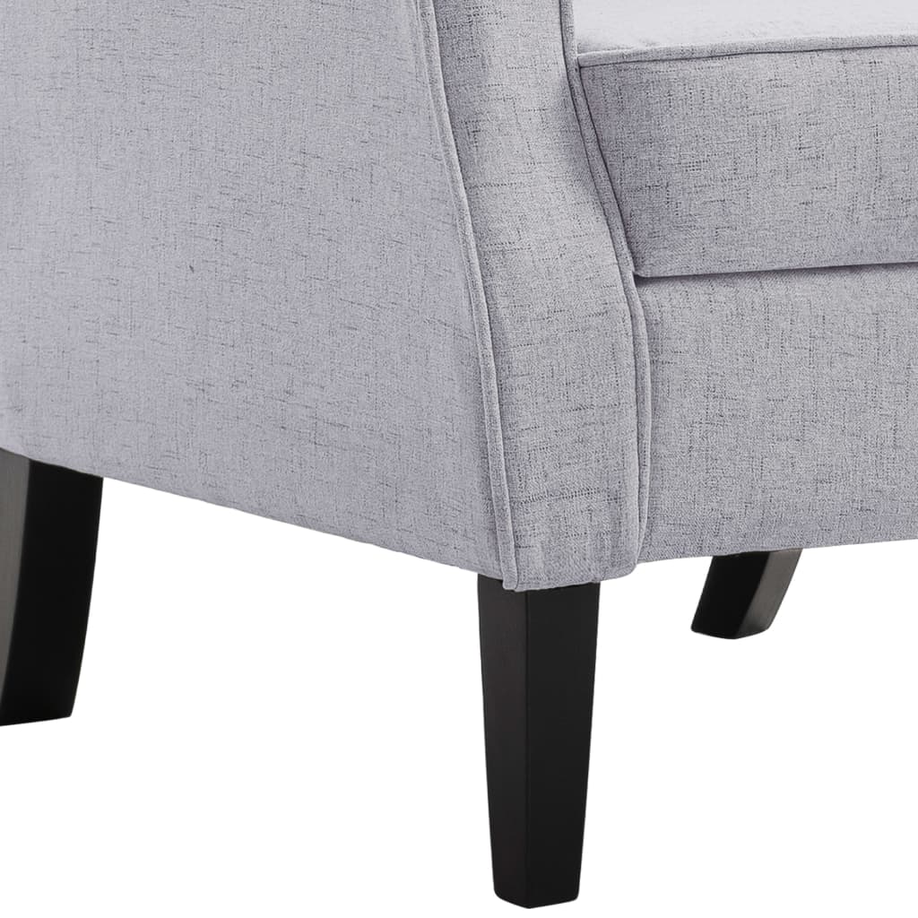 Fauteuil gris clair tissu - XIOS