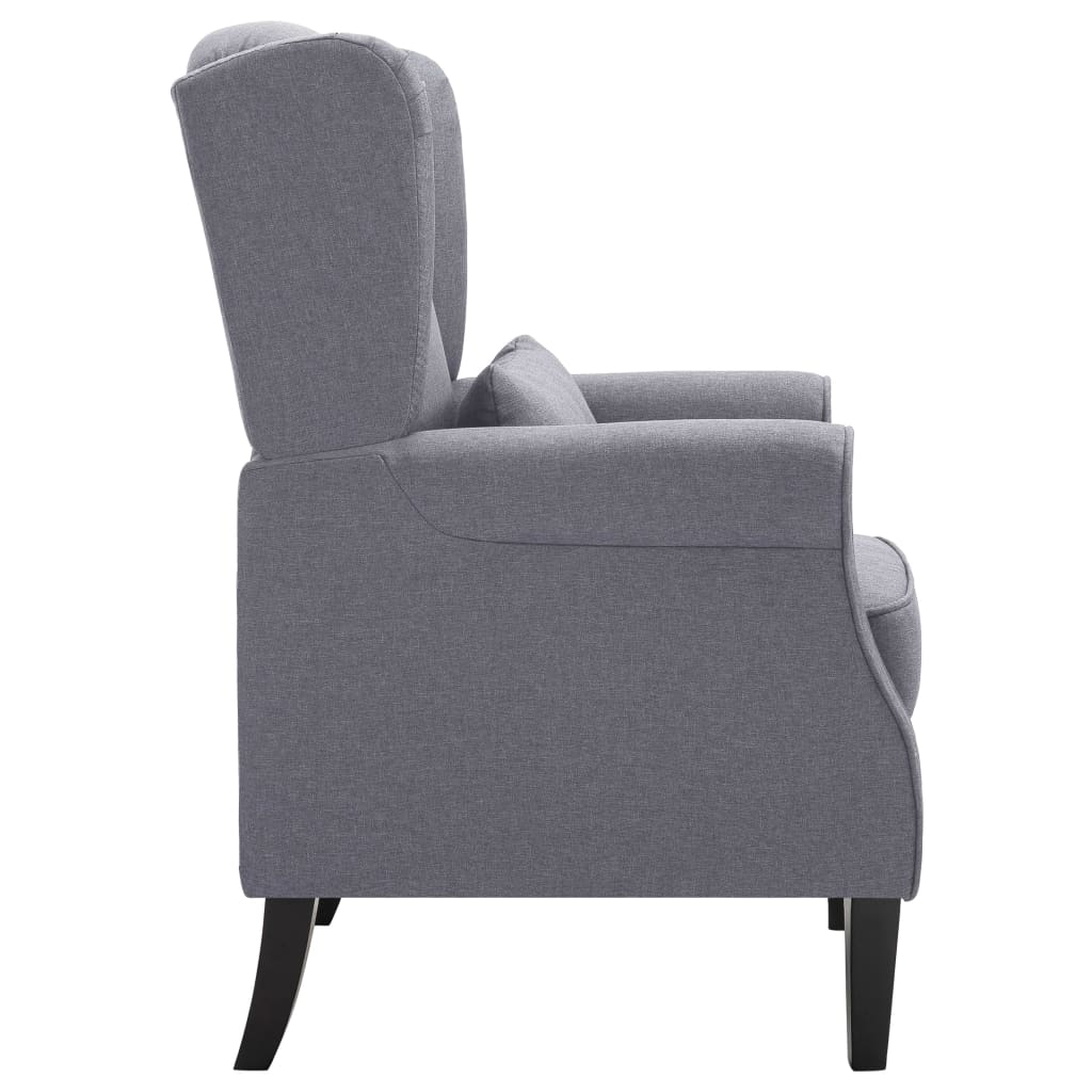 Fauteuil gris foncé tissu XIOS