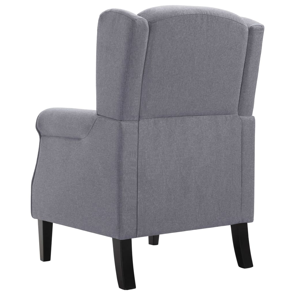 Fauteuil gris foncé tissu XIOS
