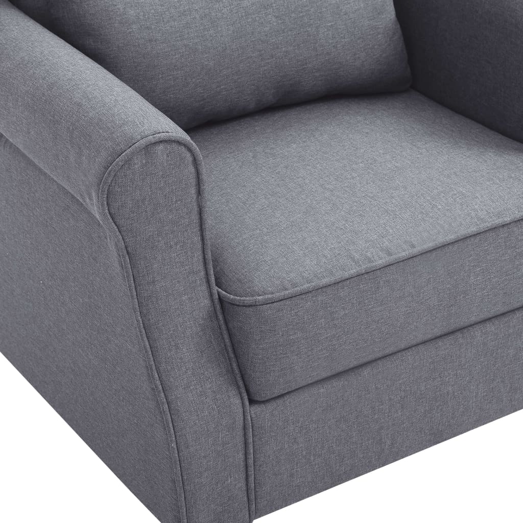 Fauteuil gris foncé tissu XIOS