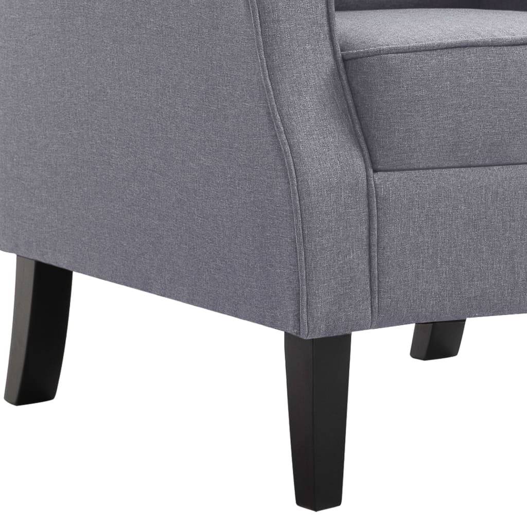 Fauteuil gris foncé tissu XIOS