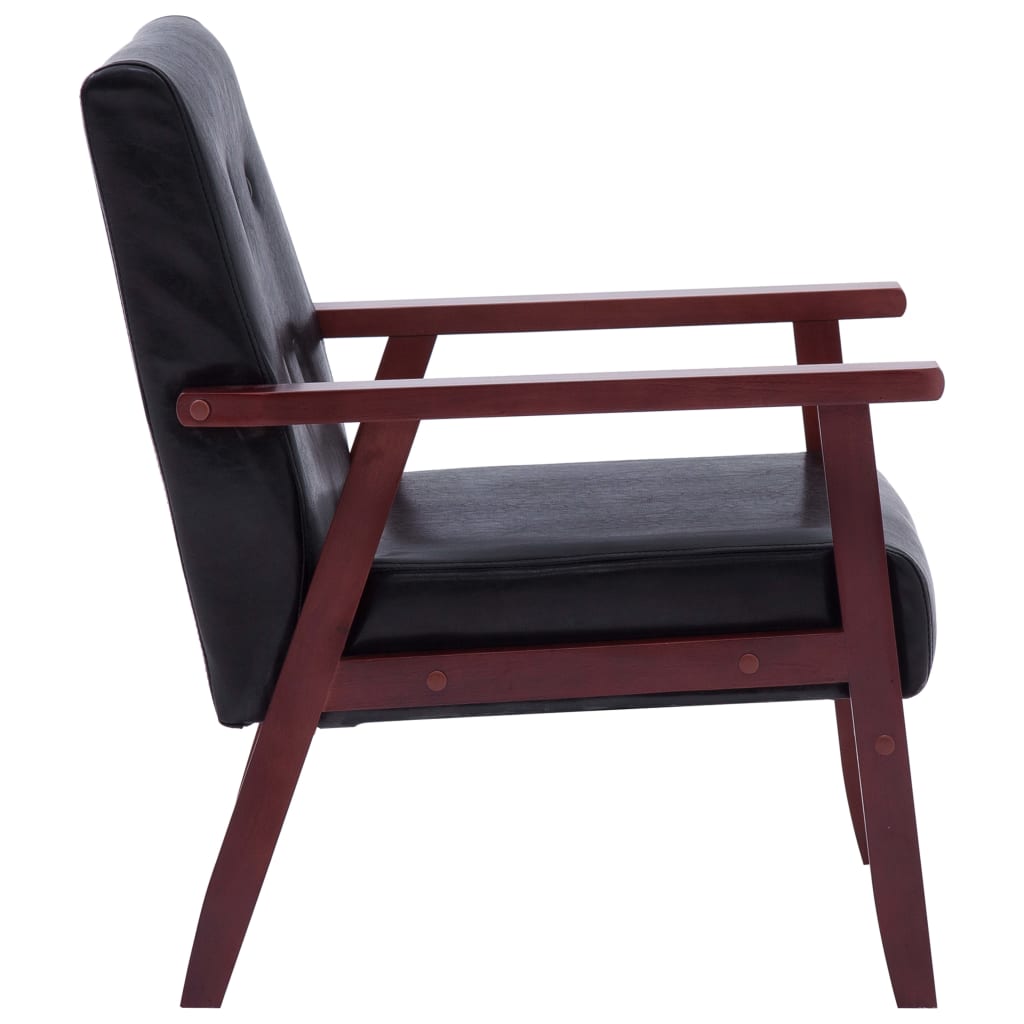 Fauteuil noir similicuir - XIOS