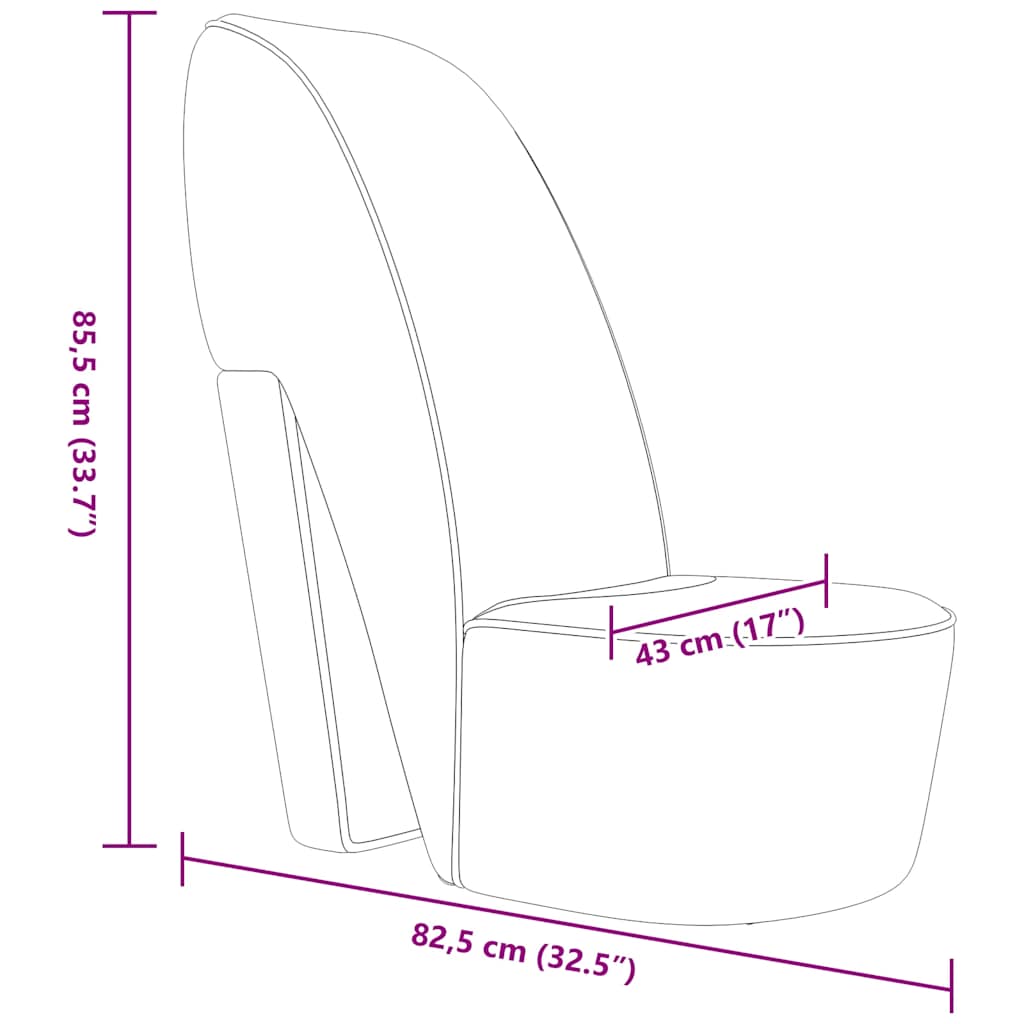 Chaise en forme de chaussure à talon haut noir similicuir - XIOS