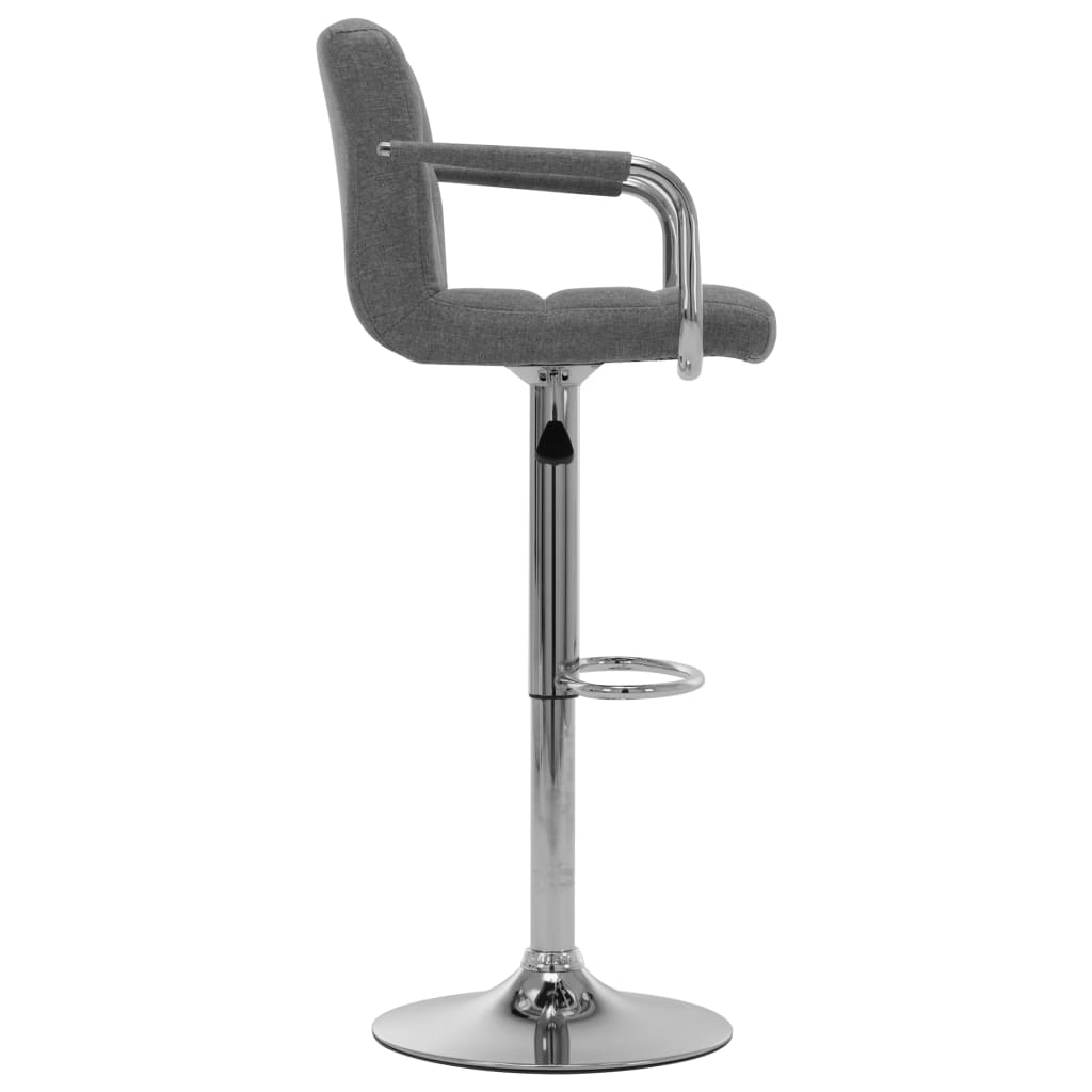 Tabouret de bar Gris clair Tissu - XIOS