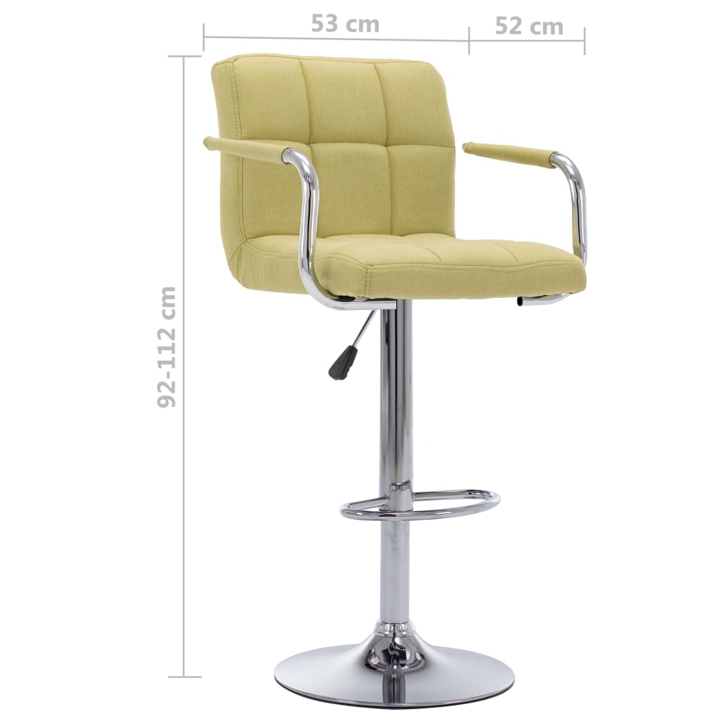 Chaise de bar Vert Tissu - XIOS