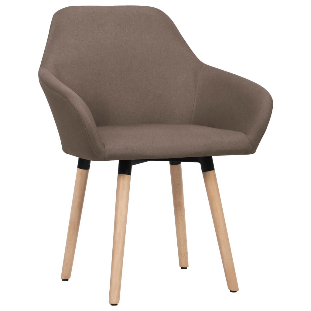 Chaises à manger lot de 2 marron tissu - XIOS