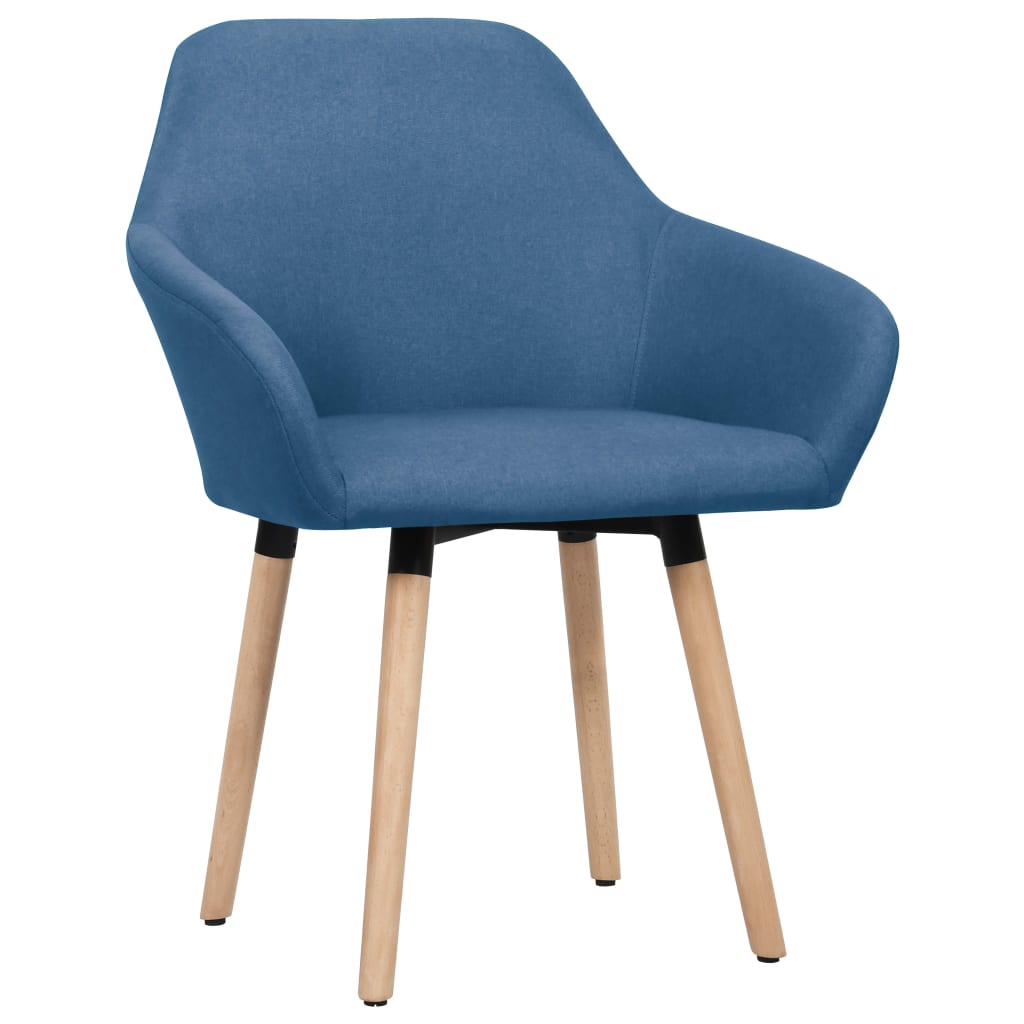 Chaises à manger lot de 2 bleu tissu - XIOS