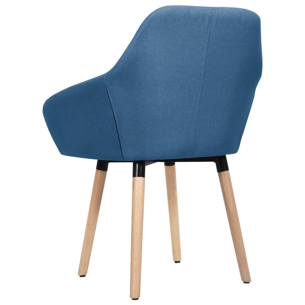 Chaises à manger lot de 2 bleu tissu - XIOS