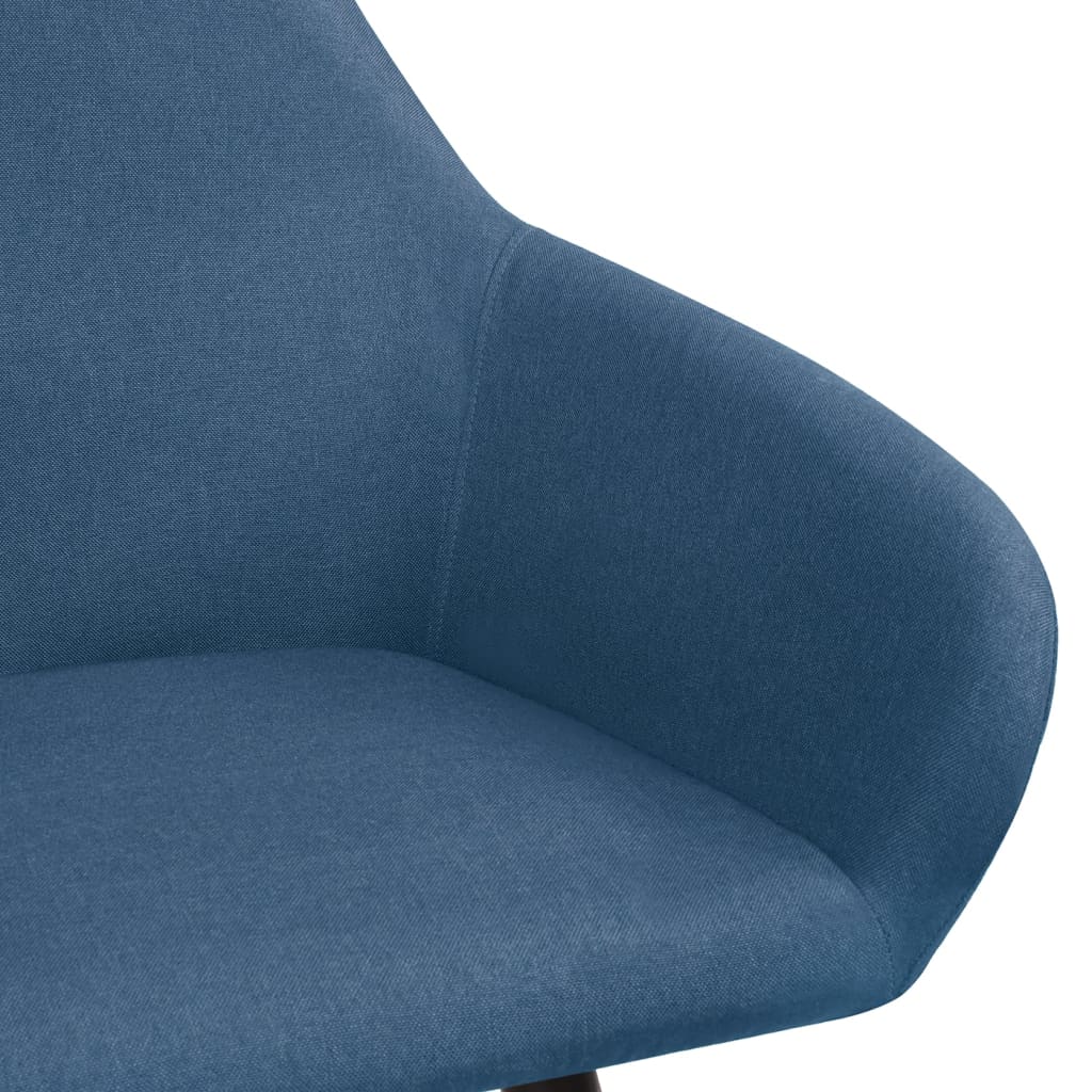 Chaises à manger lot de 2 bleu tissu - XIOS
