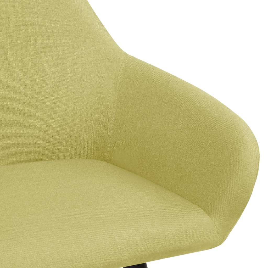 Chaises à manger lot de 2 vert tissu - XIOS