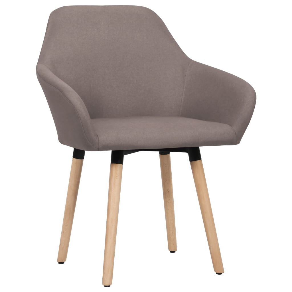 Chaises à manger lot de 2 taupe tissu - XIOS