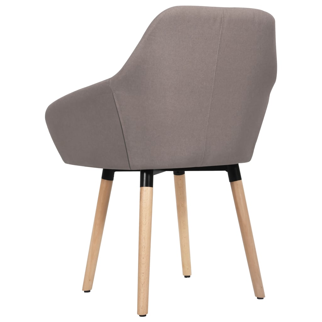 Chaises à manger lot de 2 taupe tissu - XIOS