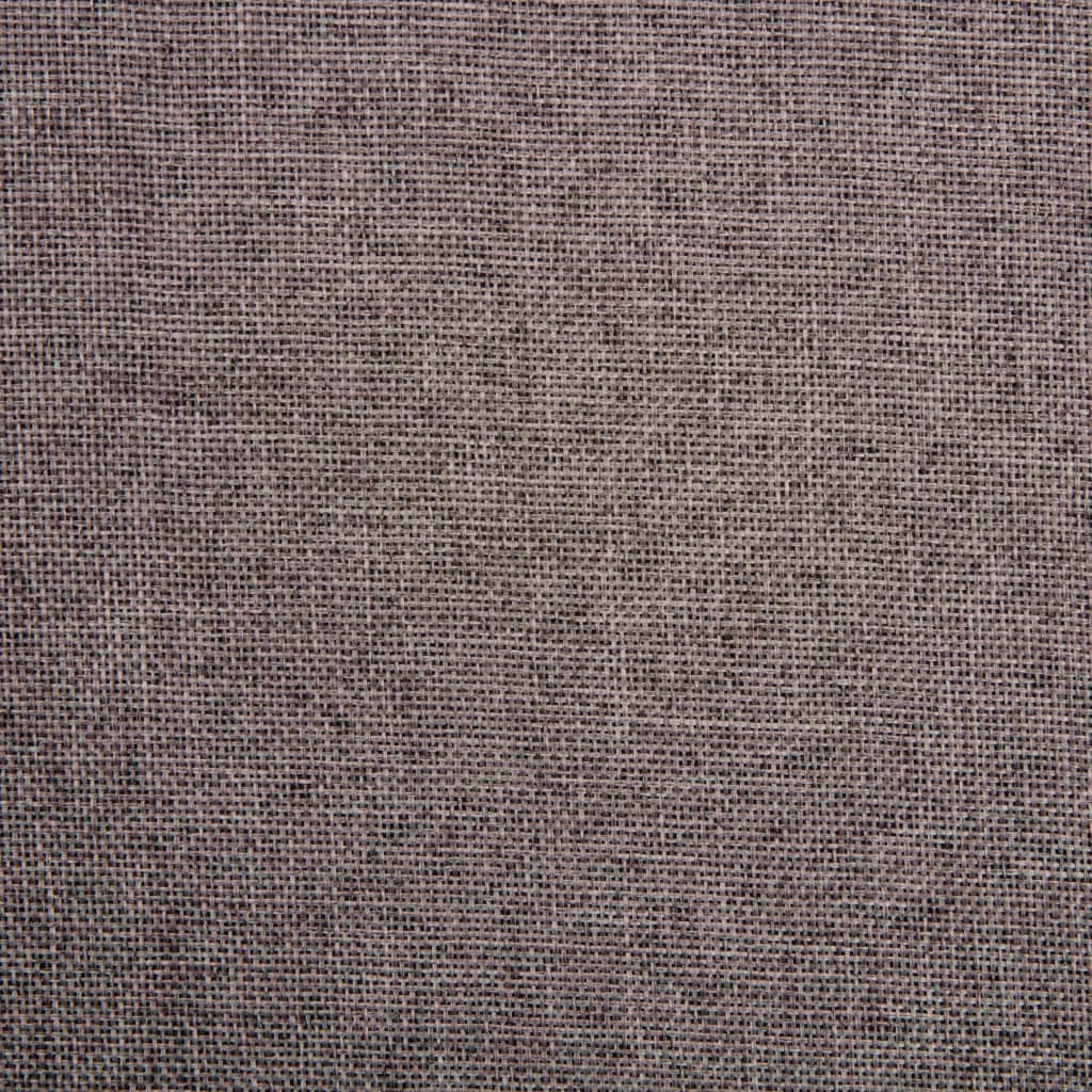 Chaise pivotante à manger taupe tissu - XIOS