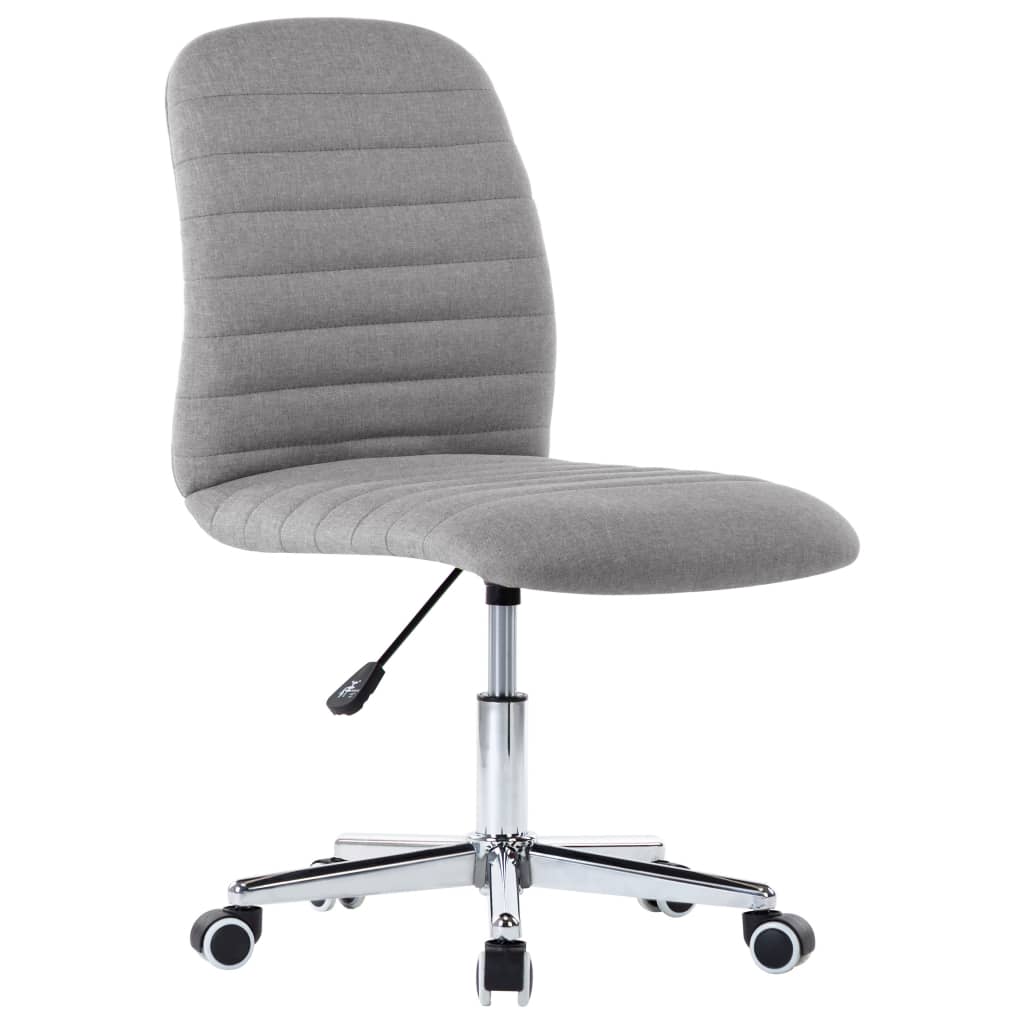 Chaises à manger lot de 2 gris clair tissu - XIOS