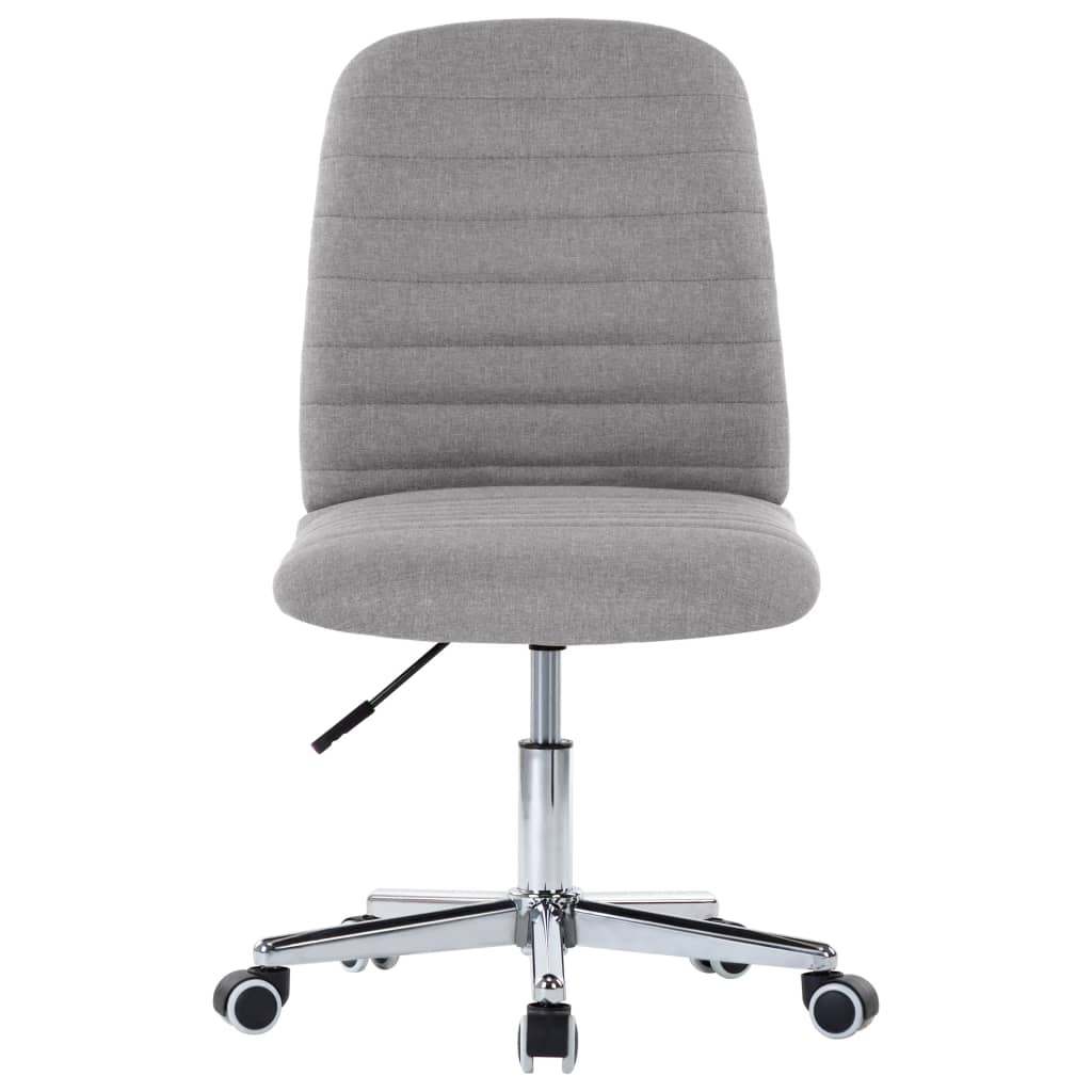 Chaises à manger lot de 2 gris clair tissu - XIOS