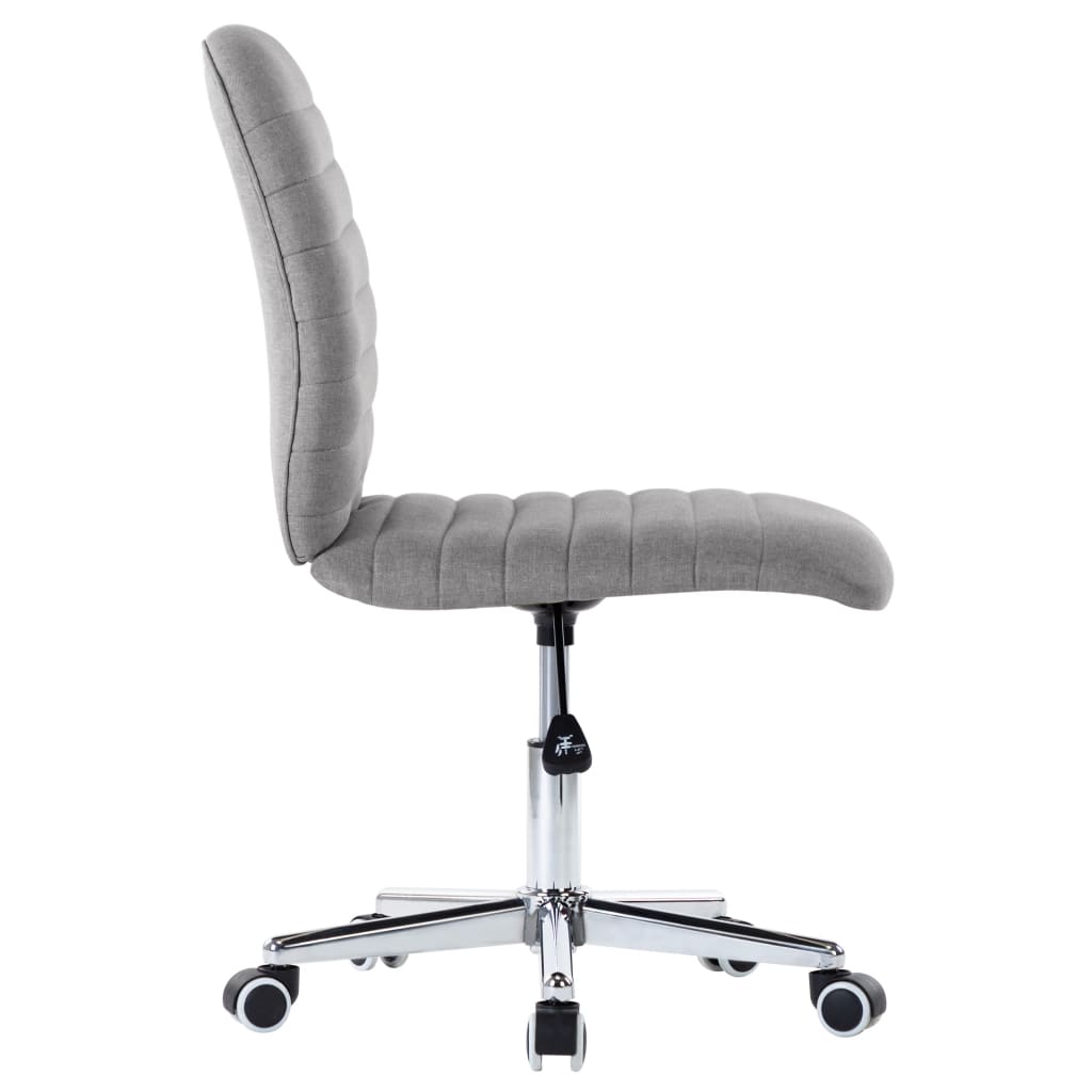 Chaises à manger lot de 2 gris clair tissu - XIOS