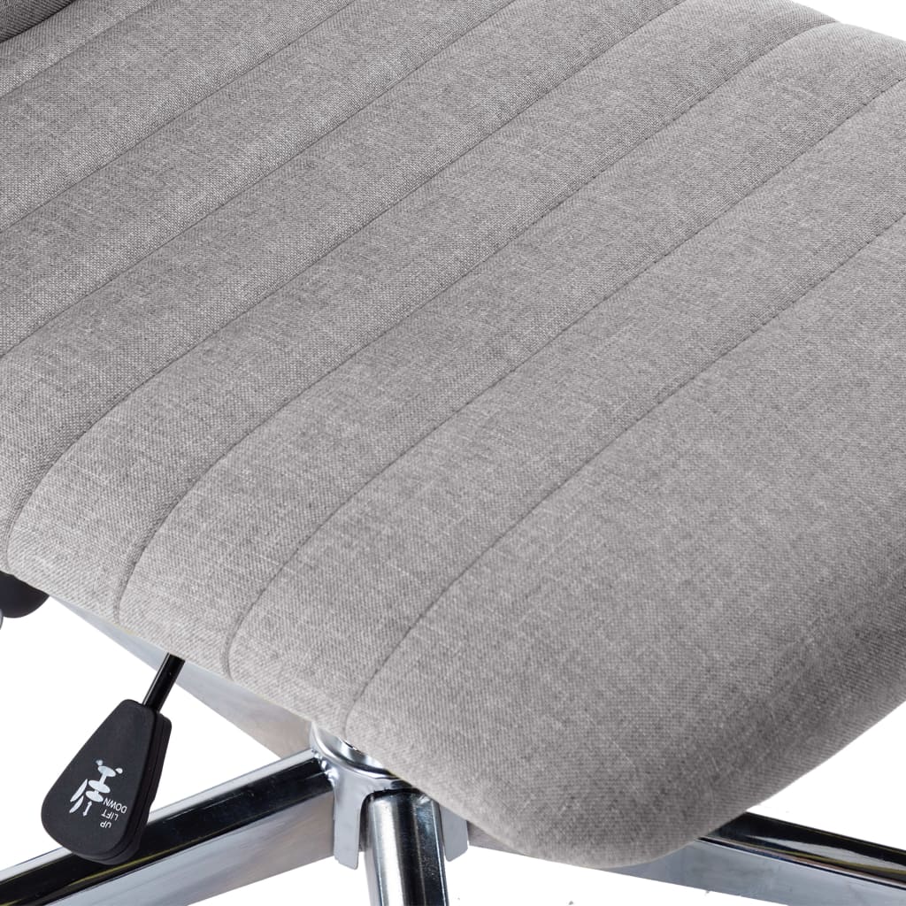 Chaises à manger lot de 2 gris clair tissu - XIOS