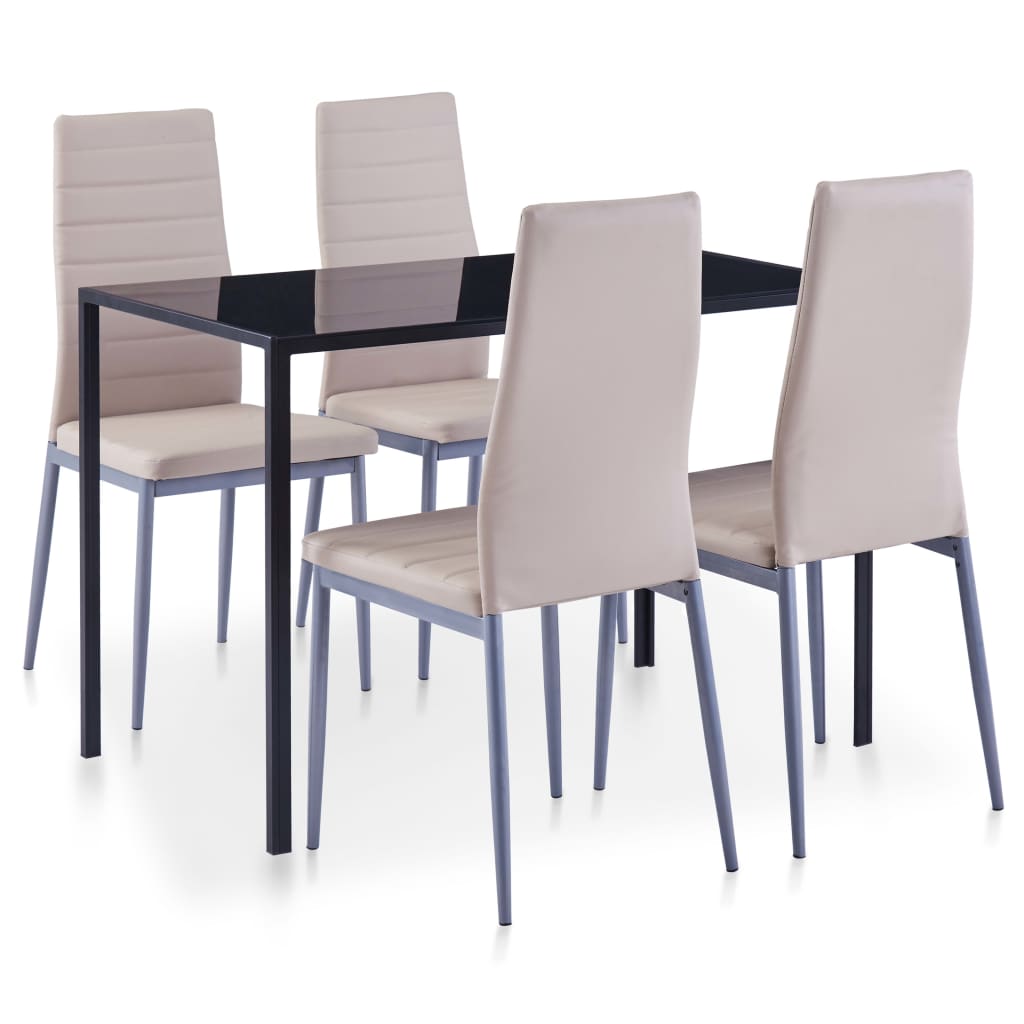 Ensemble de salle à manger 5 pcs Cappuccino - XIOS