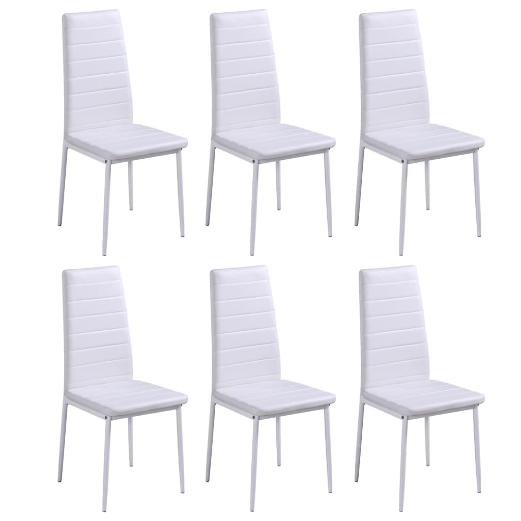 Ensemble de table à manger 7 pcs noir et blanc - XIOS