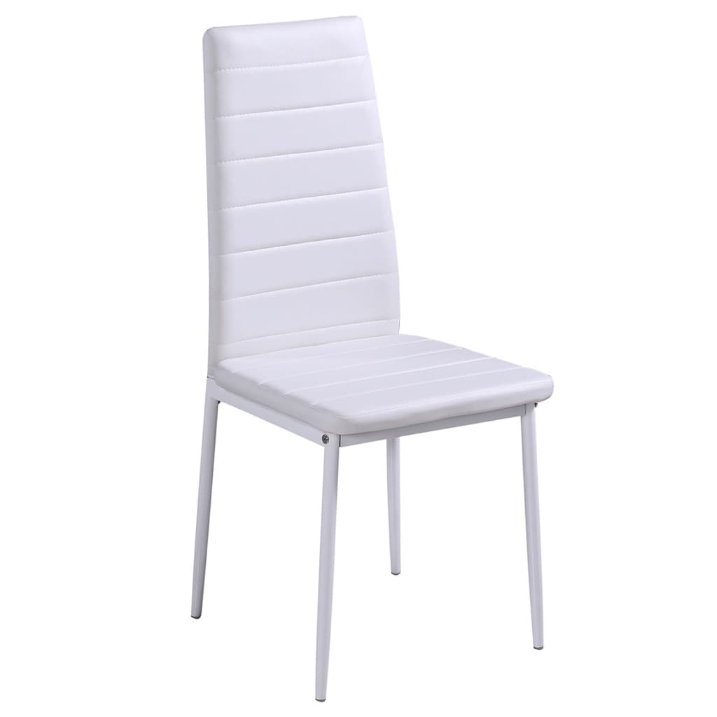 Ensemble de table à manger 7 pcs noir et blanc - XIOS