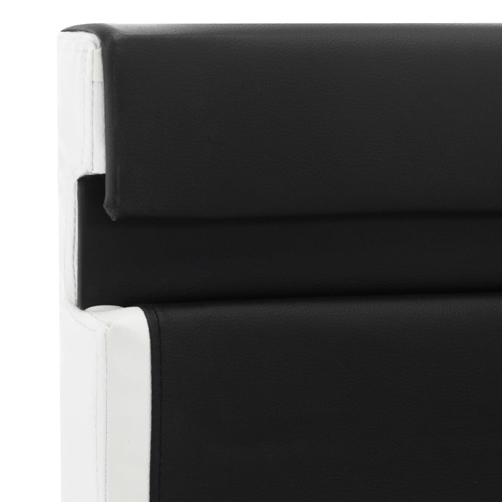 Cadre de lit avec LED sans matelas noir similicuir 90x200 cm - XIOS