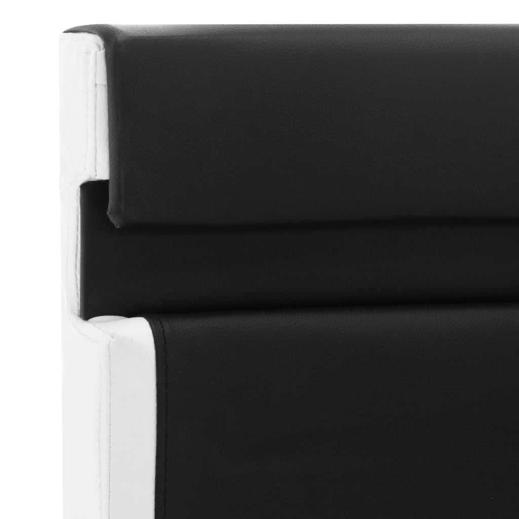 Cadre de lit avec LED sans matelas noir 140x200 cm similicuir - XIOS