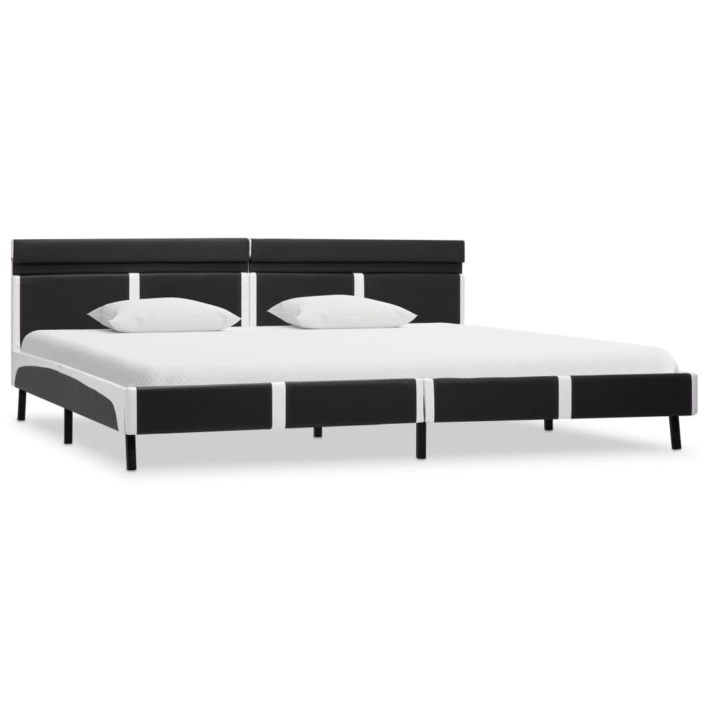 Cadre de lit avec LED sans matelas Gris Similicuir 180x200 cm - XIOS