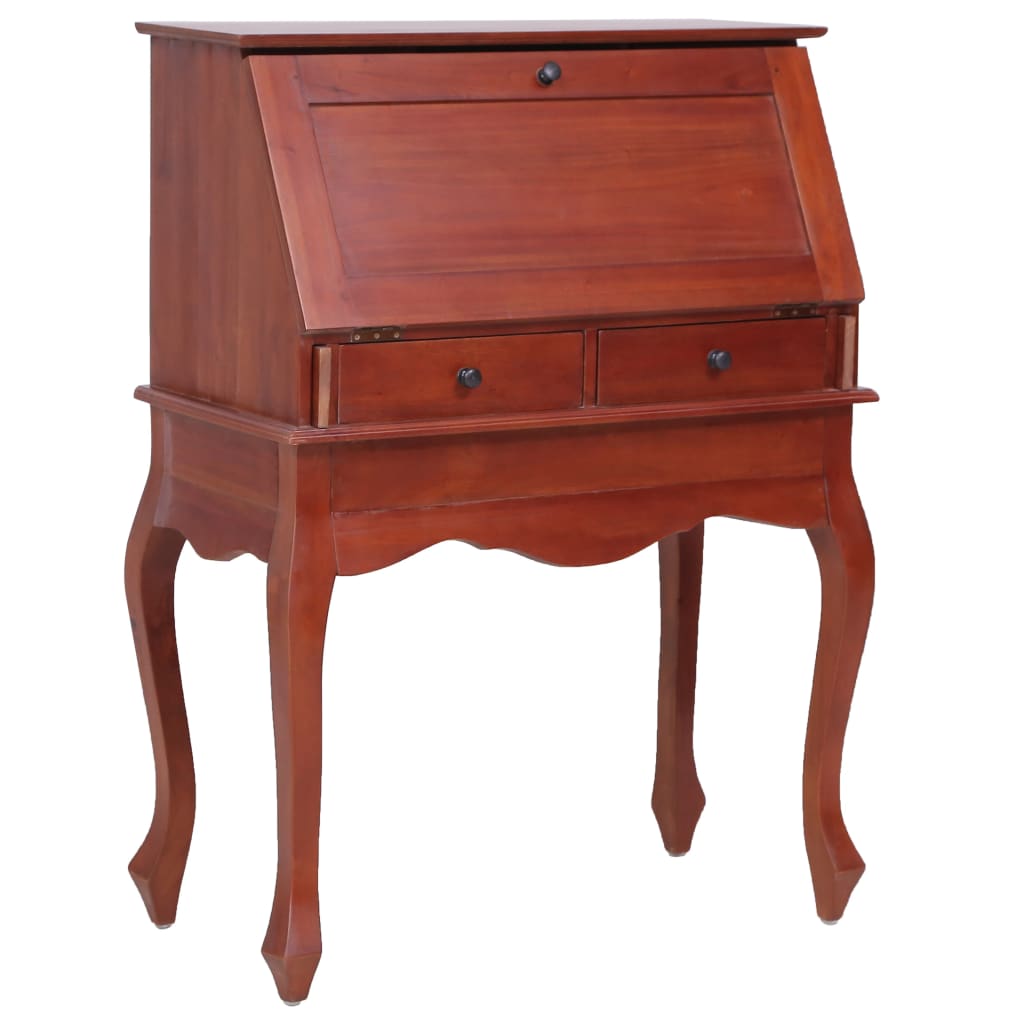 Bureau secrétaire Marron 78x42x103 cm Bois d'acajou massif Bureaux vidaXL   