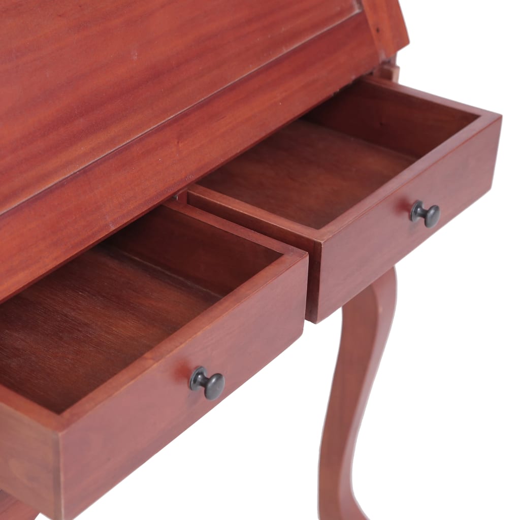 Bureau secrétaire Marron 78x42x103 cm Bois d'acajou massif Bureaux vidaXL   