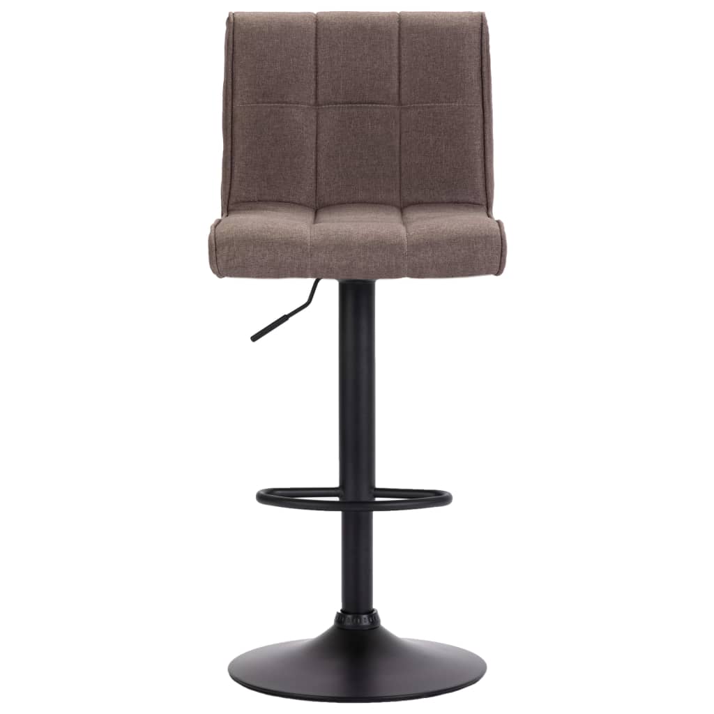 Tabourets de bar lot de 2 taupe tissu - XIOS
