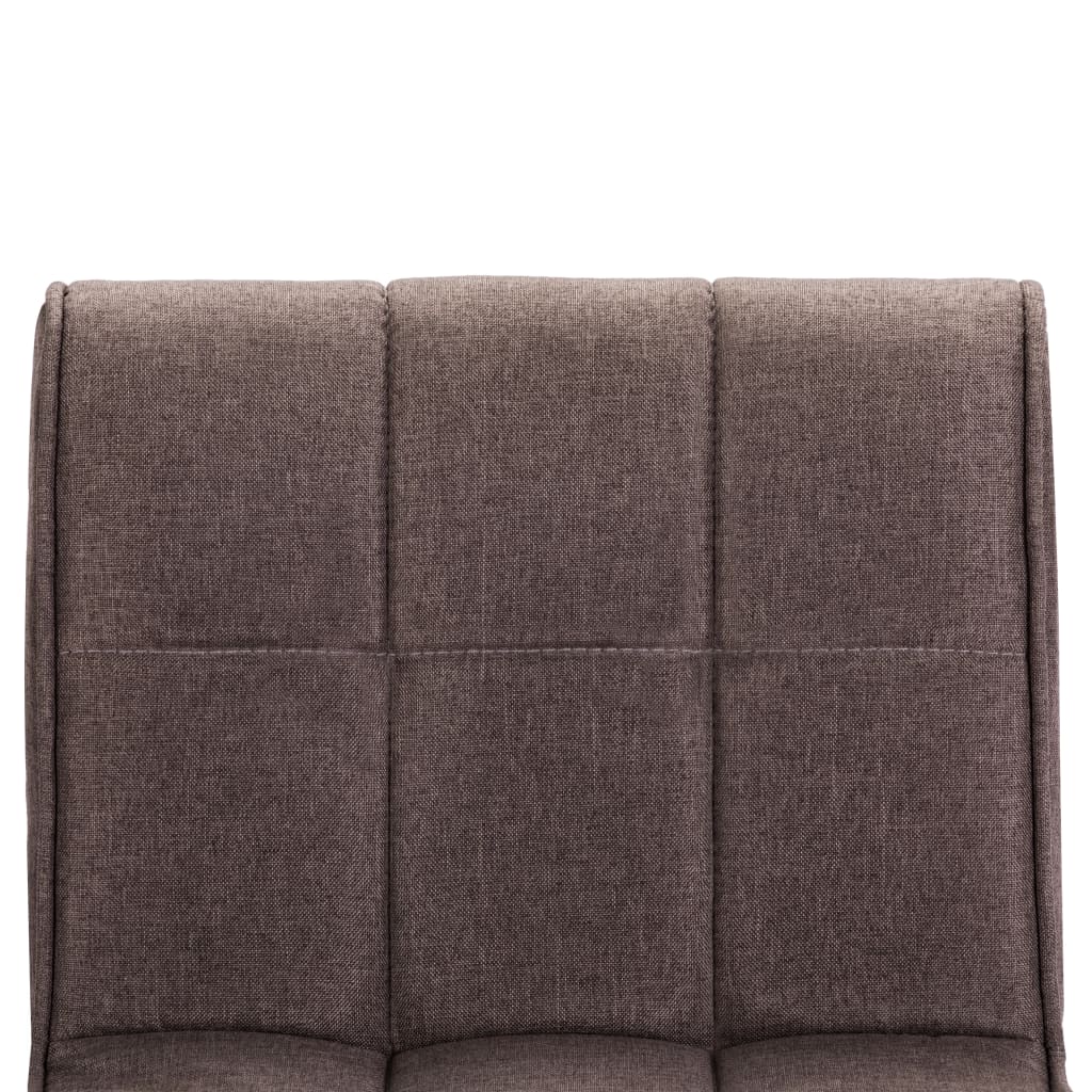 Tabourets de bar lot de 2 taupe tissu - XIOS
