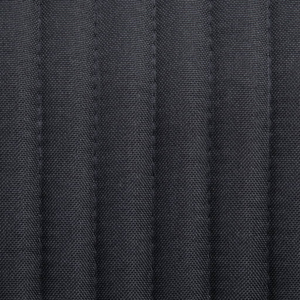 Chaises à manger lot de 2 noir tissu - XIOS